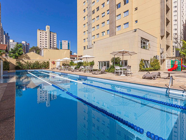 Morada Deluxe Mercure Vila Olímpia - Flat em hotel moderno e