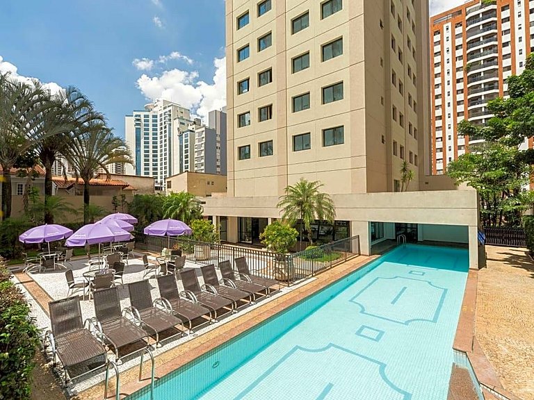 Morada Moema Privillege - Flat em hotel premium com localiza