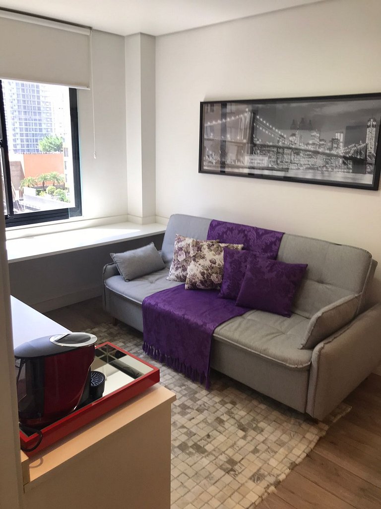 Morada Times Square Moema - Flat em hotel luxuoso