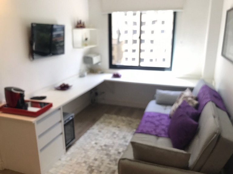 Morada Times Square Moema - Flat em hotel luxuoso